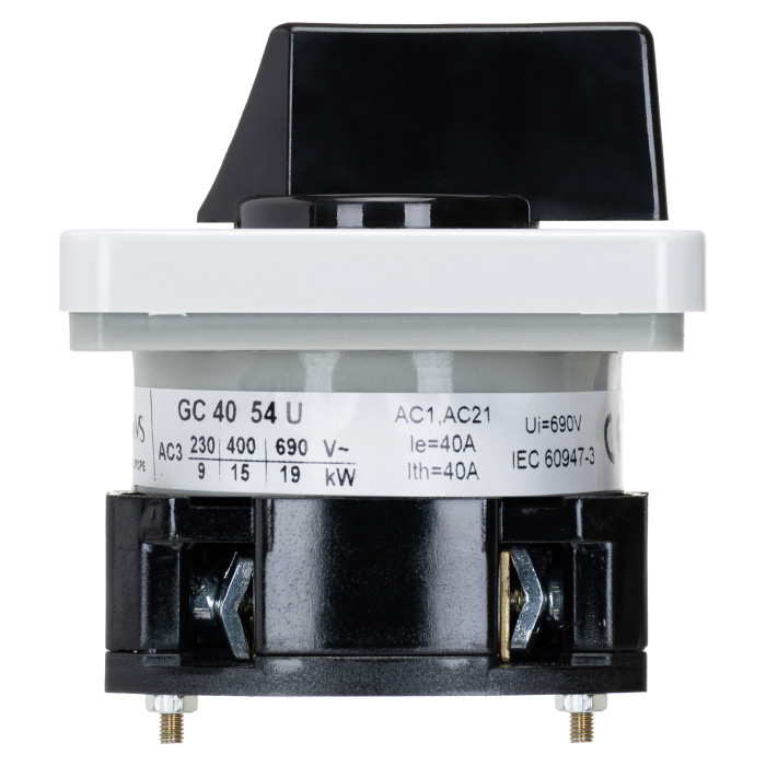 Кулачковий перемикач GC 40A 1P схема 54 (1-2)