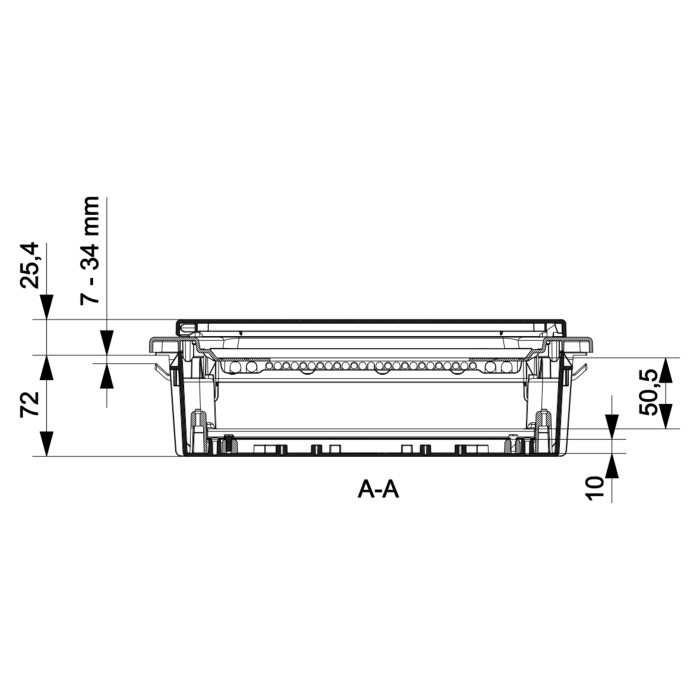 GPE24PT/PH/RR Корпус розподільчий GOLD, 2x12 (24) модулі, прозорі двері, IP40