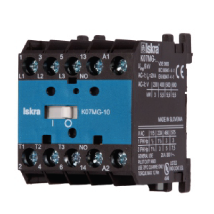 Мініконтактор ISKRA K07M-10 B7, 24V-50/60Hz - 030040700000