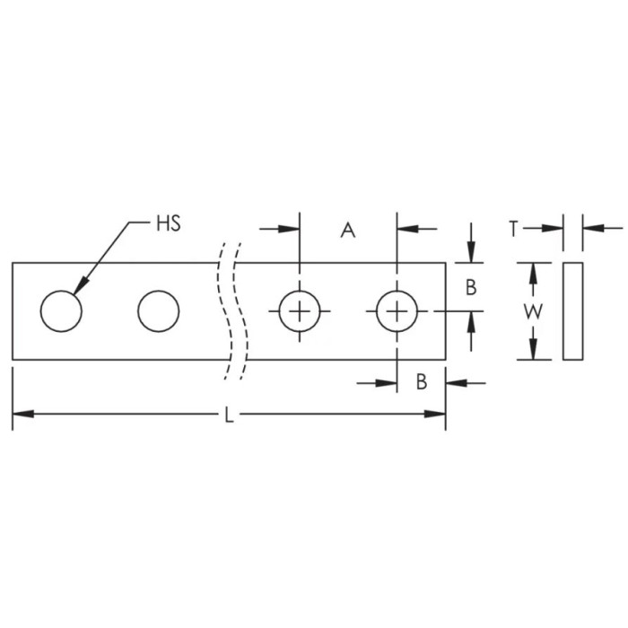 550400* Шина перфорована DPCB 25x5 1750мм