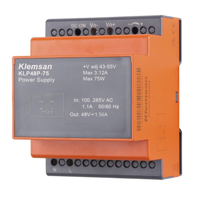 Блок живлення на DIN-рейку KLP 1Ph 48V DC 1.56A 75W