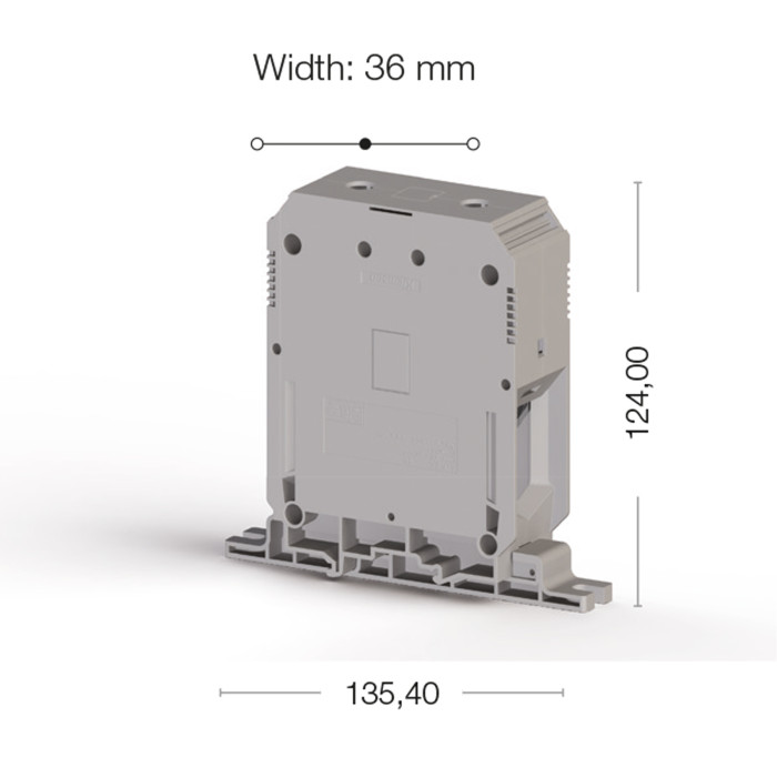 Клема Klemsan AVK Прохідна 240 мм - 0.0.0.3.04480