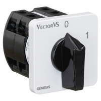 Кулачковий перемикач Vector VS GC 40A 4P схема 92 (0-1)