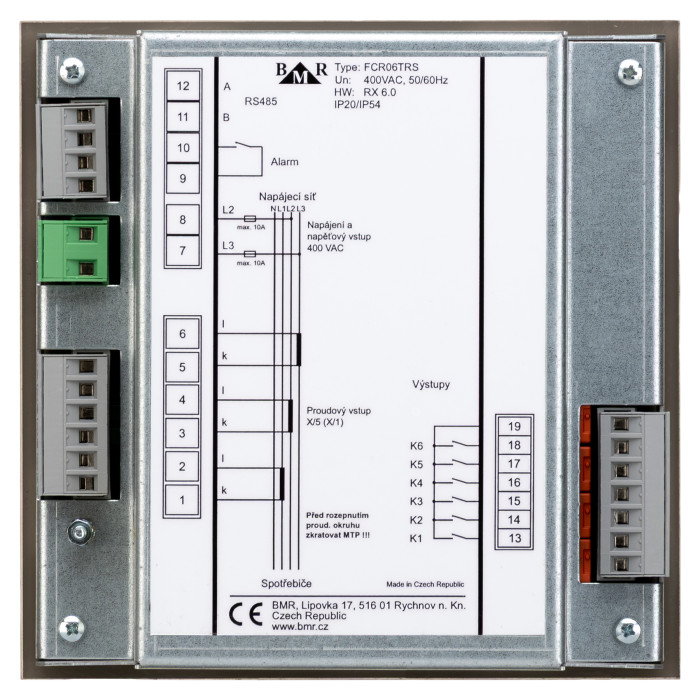 Регулятор реактивної потужності BMR FCR06T + RS485