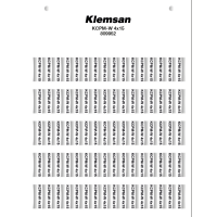 0.0.0.8.08952* Маркування KCPM-W 4X15 для тримачів KCKKS/KKS (1 компл = 80 шт | пак = 20 компл)