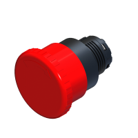 ECX 4131 Грибоподібна кнопка із засувкою / поворотом для розблокування – ø 40 мм – ЧЕРВОНА – IP65