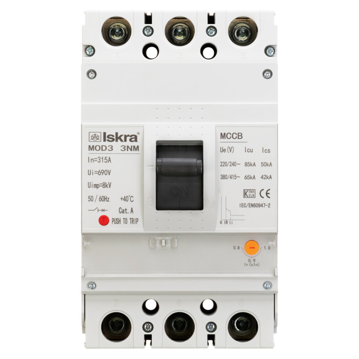 786103502000 MOD3 3NM 315A OLD Автоматичний вимикач з регульованим розчеплювачем 315А, 65кА