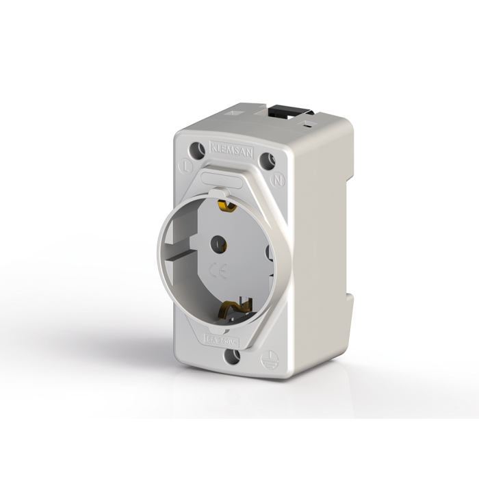 0.0.0.6.70100 Розетка на DIN-рейку PAP з заземленням (1 шт | пак 6 шт)