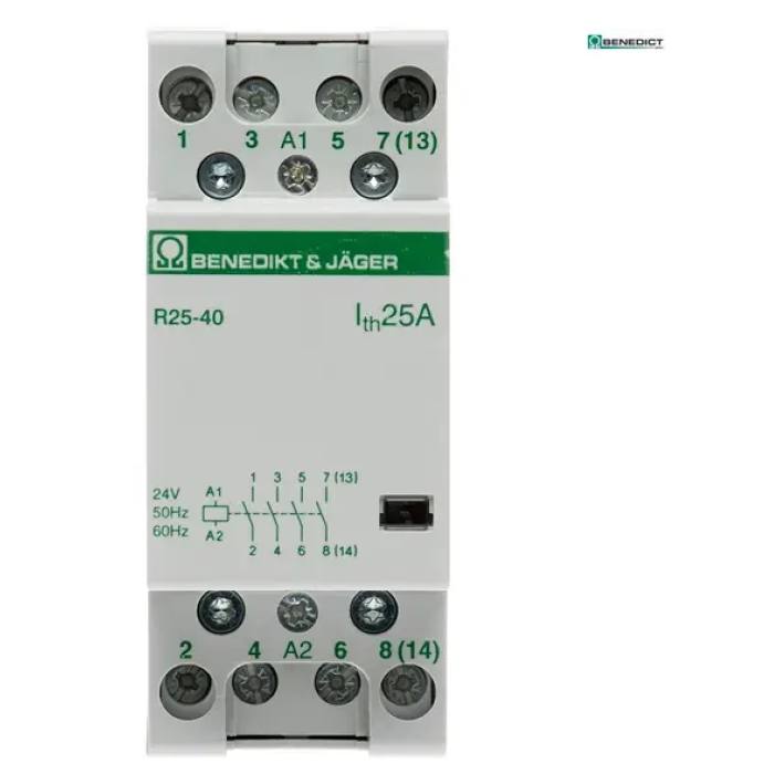 Модульний контактор Benedict R25 25A 24В AC/DC - R25-40 24VM