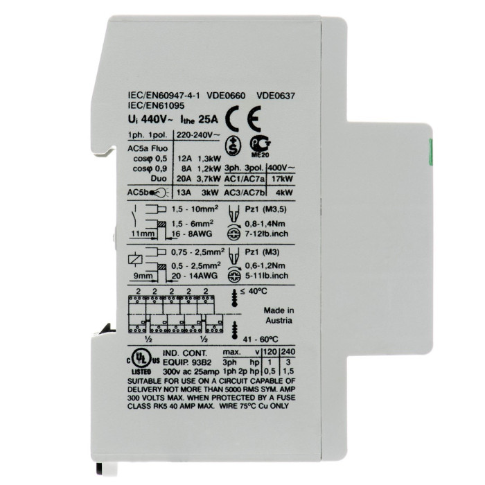 Модульний контактор Benedict R25 25A 220-240 - R25-40 230