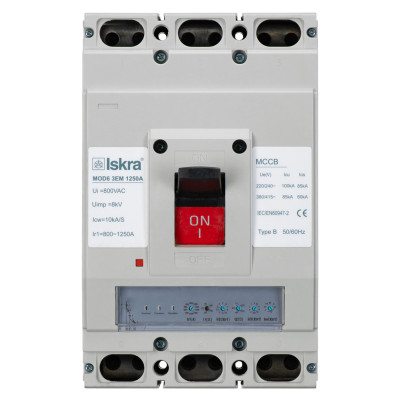Автоматичний вимикач ISKRA MOD6 3P 1250A 80 кА