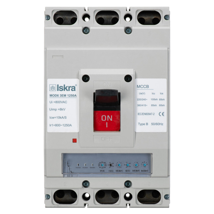 Автоматичний вимикач ISKRA MOD6 3P 1250A 80 кА - 786103543000