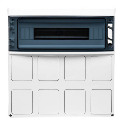 PCSN18PT/RR Настінний корпус для сил. розеток з отвора STAR 1х18 MOD 436x418x147мм, IP65, шини N+PE