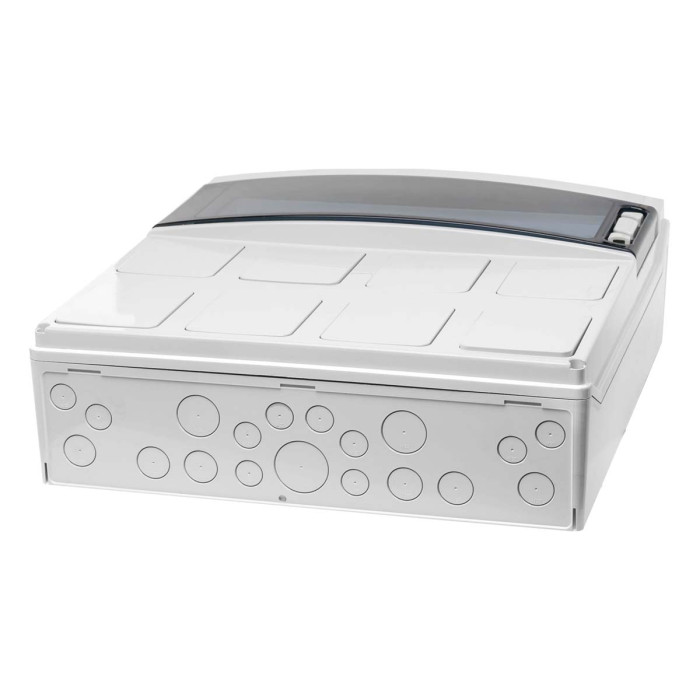 PCSN18PT/RR Настінний корпус для сил. розеток з отвора STAR 1х18 MOD 436x418x147мм, IP65, шини N+PE