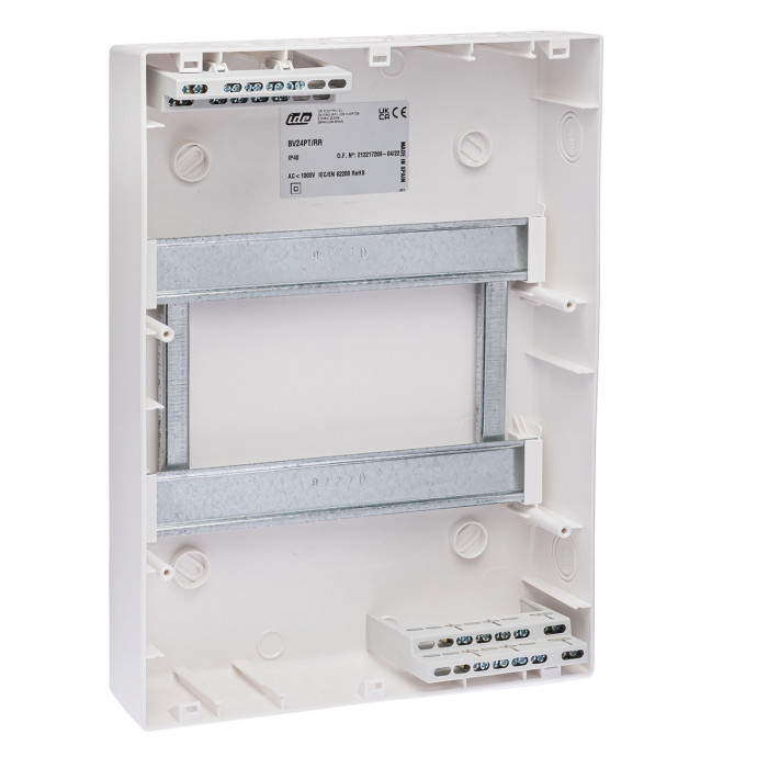 BV24PT/RR Корпус розподільчий Combi,2x12 модуля 353x264x99, IP40, з шинами N і PE