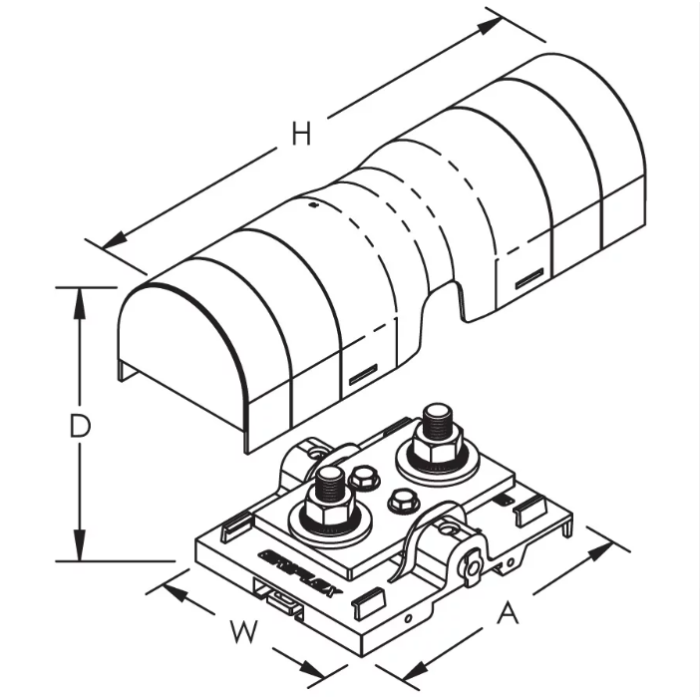 561134* Силова клема SBLL500