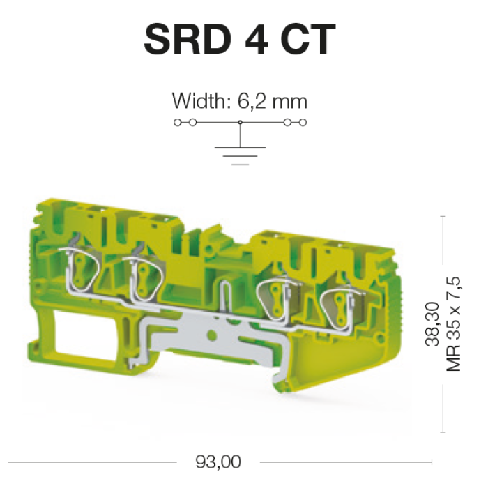 Клема Klemsan SRD Заземлення 4 мм - 0.0.0.3.37190