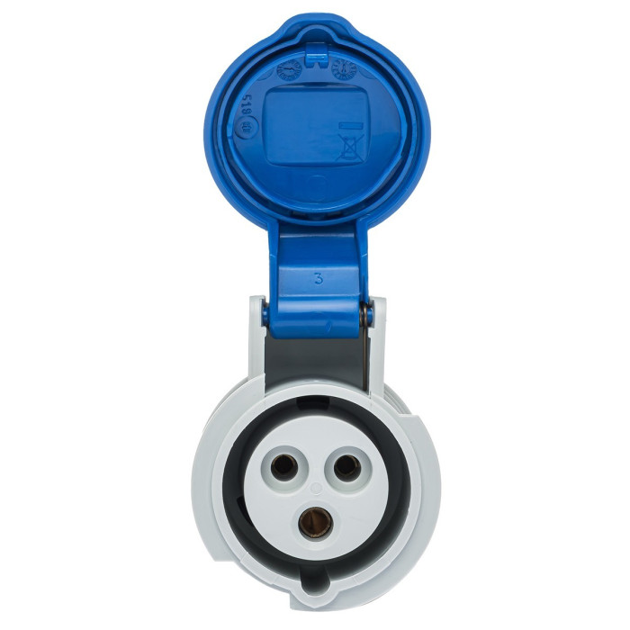 Розетка кабельна IDE MUNDIAL 2P+E 16 А 200–250 В IP44 - 02201