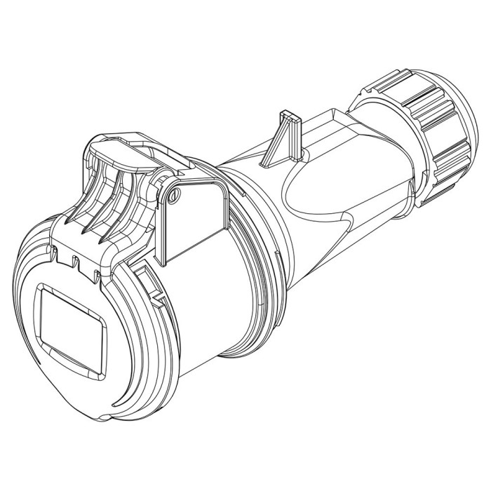 Розетка кабельна IDE MUNDIAL 2P+E 16 А 200–250 В IP44 - 02201