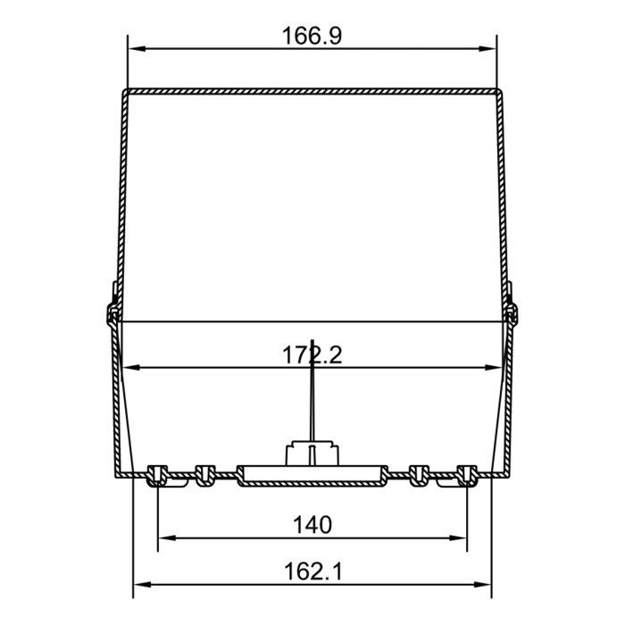 Коробка захисту двигуна IDE 185x246x180, непрозора кришка, IP65-IP67 - GSL231