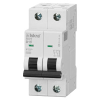 Модульний автоматичний вимикач ISKRA RI72 2P D10A 10кА