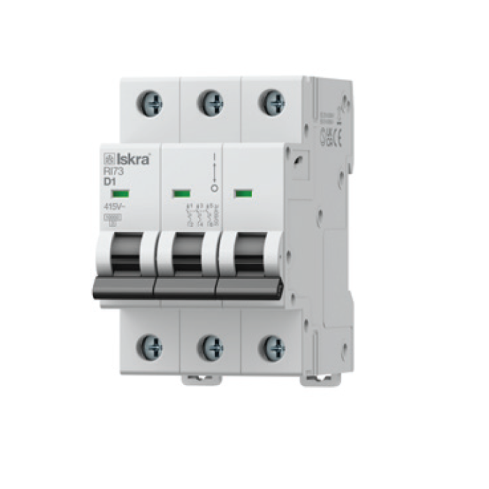 Модульний автоматичний вимикач ISKRA RI73 3P D16A 10кА - 786091400000
