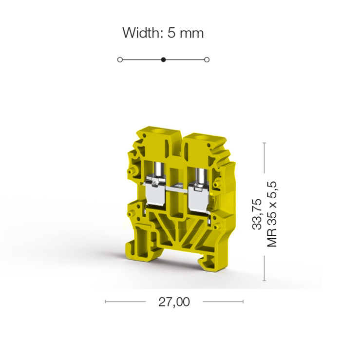Клема Klemsan MVK Прохідна 2.5 мм - 0.0.0.3.04423