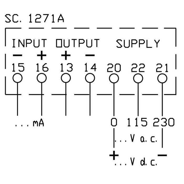 Перетворювач струму FRER MCOAC 4-20mA 0-1A