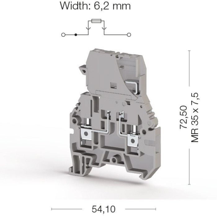 Клема Klemsan ASK Під запобіжник 4 мм - 0.0.0.3.55109