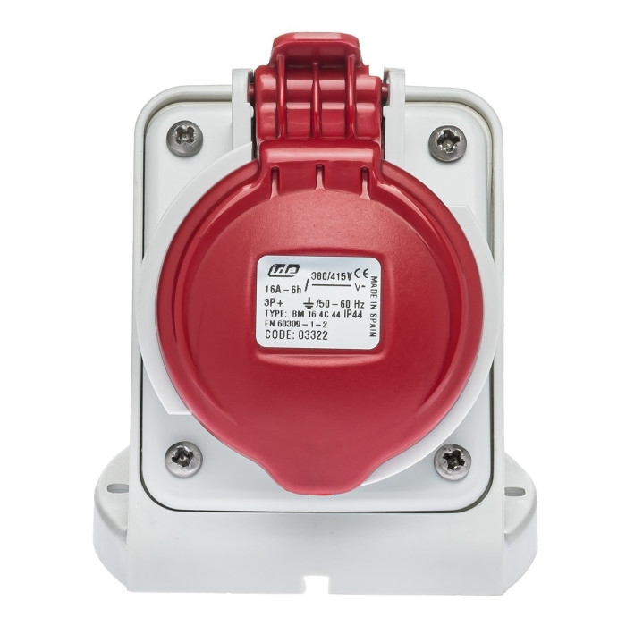 Розетка настінна IDE MUNDIAL 3P+E 16 А 380–415 В IP44 - 03322