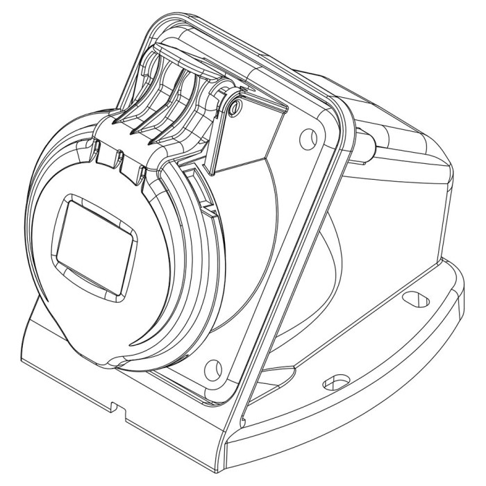 Розетка настінна IDE MUNDIAL 3P+E 16 А 380–415 В IP44 - 03322