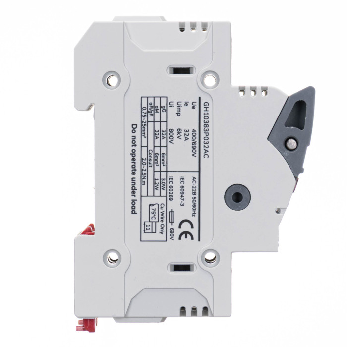 Тримач запобіжників з індикацією Vector VS GENESIS 3P 10x38 32A 690V AC