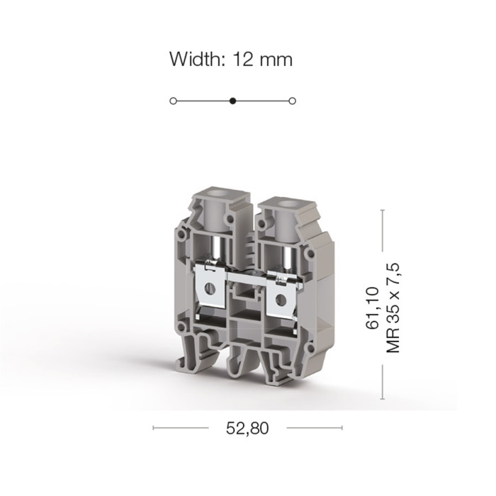 Клема Klemsan AVK Прохідна 25 мм - 0.0.0.3.04290