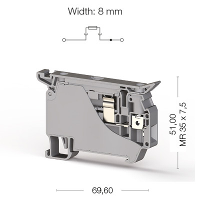 Клема Klemsan ASK Під запобіжник 4 мм
