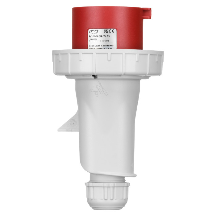 Вилка кабельна IDE MUNDIAL 2P+E 32A 380–415V IP66-67