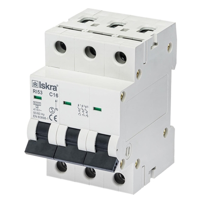 Модульний автоматичний вимикач ISKRA RI53 3P C2A 6кА