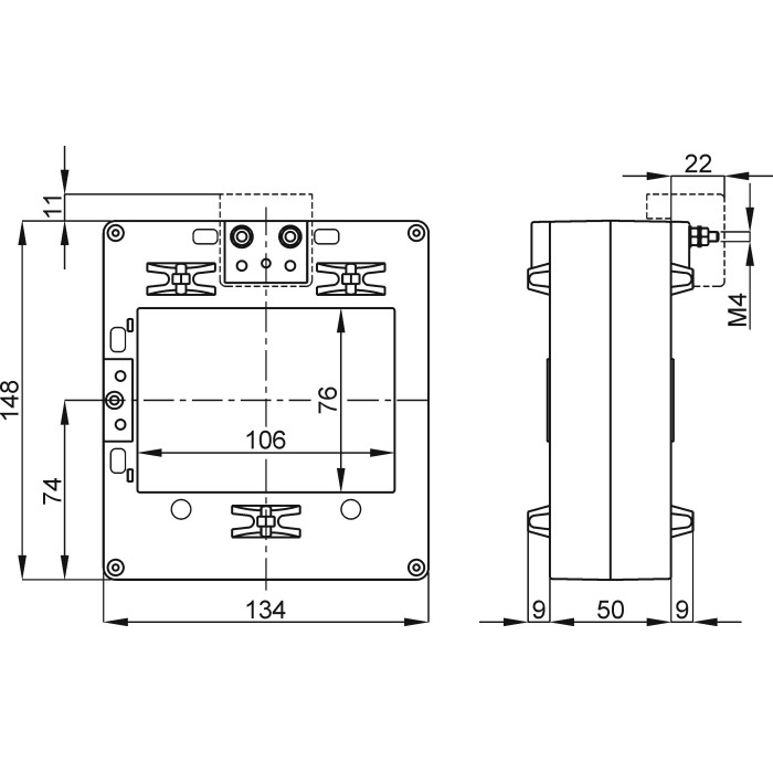 TAT1063K2X05 Tрансформатор струму 106x76 3200/5A