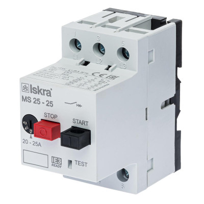 Автомат захисту двигуна 25A серії MS25
