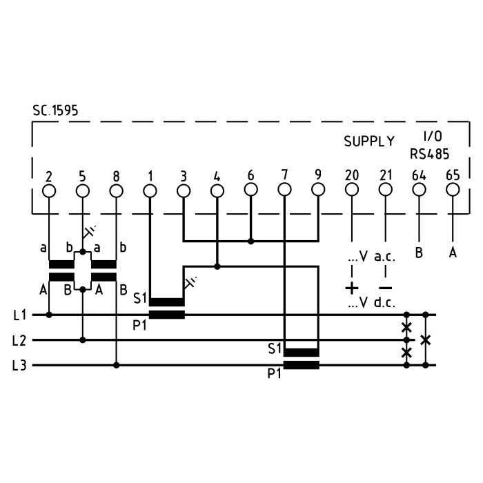 Аналізатор мережі модульний FRER MCU 1-5 A 100-400 В - MCUP0H005MCQ2