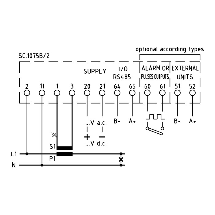 Аналізатор мережі модульний FRER MCU 1-5 A 100-400 В - MCUP0H005MCQ2
