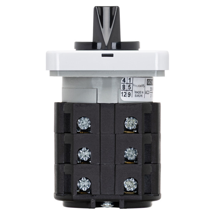 Кулачковий перемикач GC 16A 3P схема 53 (1-0-2)