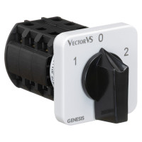 Кулачковий перемикач GC 16A 3P схема 53 (1-0-2)