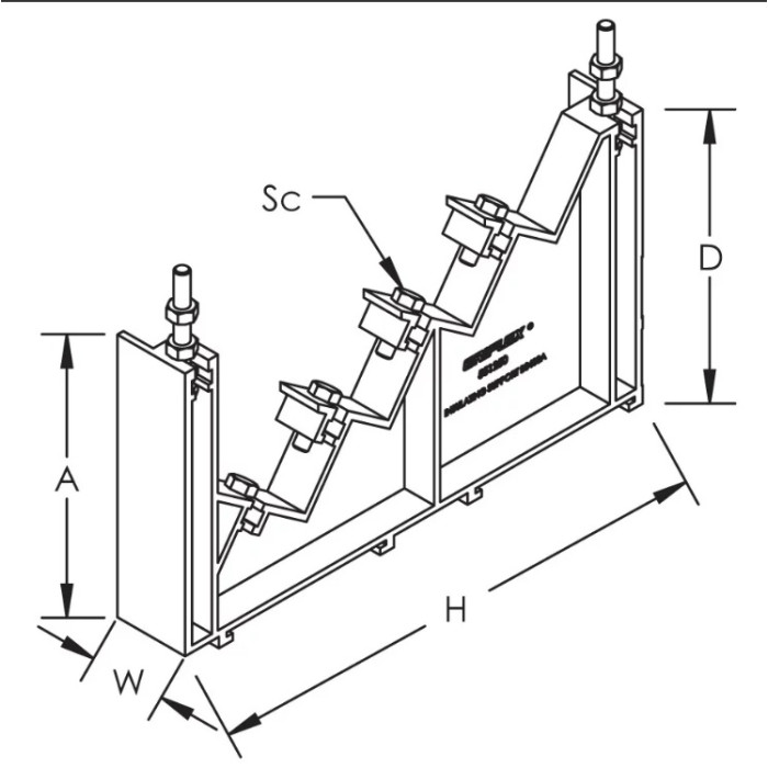 551250 Ізолюючий шинотримач BS 400А