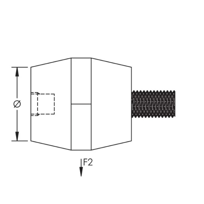 Ізолятор nVent Eriflex ISO TP 40 MM8x17/FM8x8 - 542050