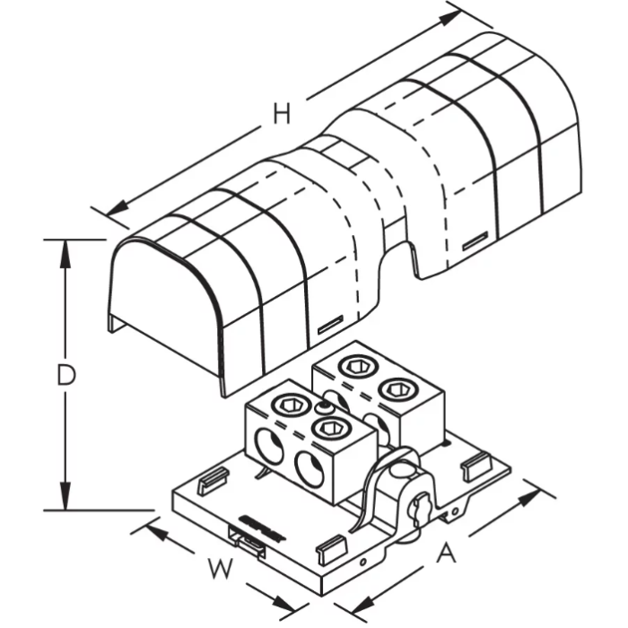 561145 Силова клема SBTT500