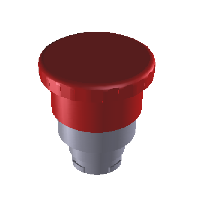 Грибоподібна кнопка 40 мм, червона COMEPI - ECX 1135