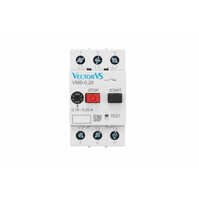 Автомат захисту двигуна VMS 0,25А