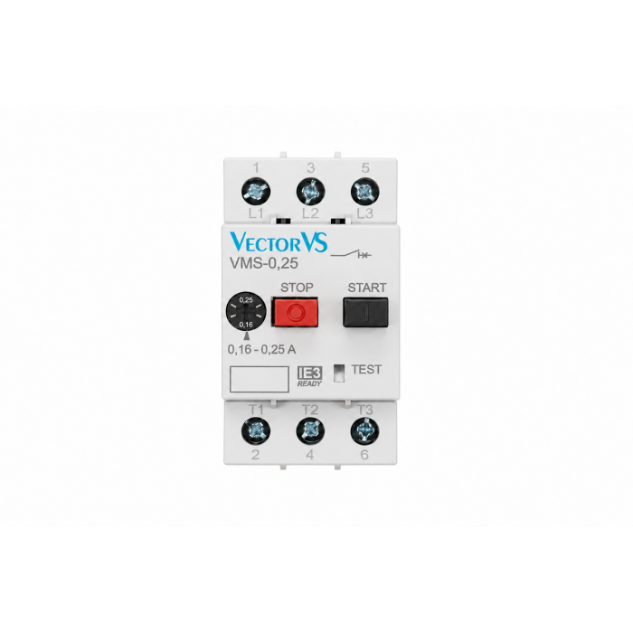 Автомат захисту двигуна VMS 0,25А