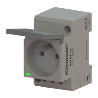 Розетка Klemsan на DIN-рейку KPAP-U з заземленням
