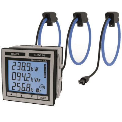 Q96R3H200MCQH Аналізатор мережі+3 кот. Роговського d=200мм,RS485 Modbus RTU;80-260В AC/DC - 4VA/2W